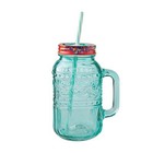 Cassie 32-fluid-ounce Mason Jar Tumbler  Teal