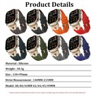 Silicone Wrist Band Strap Bracelet For Apple Watch 10 9 8 7 6 Se Ultra Bracelet