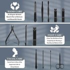 Manicure Set Nail Clipper Kit Pedicure Manicure Kit 12 In 1 Professional Black