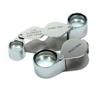 2pc - 10x 18mm 20x 12mm   30x 21mm Jeweler Loupe Magnifying Glass Magnifier 