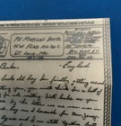 1943 Censored Ww2 V-mail Letter From A Private In England With Envelope
