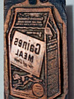 Vintage Printing Letterpress Printer Block Wood Metal Gaines Meal For Dogs