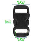 Paracord Planet Contoured Plastic Buckles - Side Release - 3 8  1 2  5 8  Size