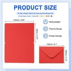 50 Set 4 X 6  Blank Multicolor Half Fold Card And Envelopes  Multicolor