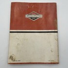 Briggs   Stratton Service   Repair Instructions Shop Manual 270962 Small Engine