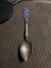 Antique Russian Silverand Cloisonn   Enamel Spoon  875