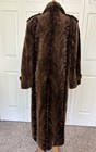 Women s Brown Fur Coat  Full Length  Size S
