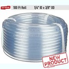 100 Feet Clear Plastic Tubing 1 4  Id X 3 8  Od Flexible Roll Pvc Tube New