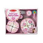 Melissa And Doug Triple-layer Party Cake Wooden Play Food Set - Birthday Cake 3 