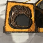 Chinese Inkstone Hand-carved Natural Stone Dankei The Datadi Grass Hut Painting 