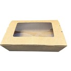 Take Out Food Containers With Window 40 Oz Kraft Paper 50 Count Factory Sealed