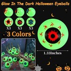 30pcs Halloween Glow In The Dark Eyeballs  Fake Plastic Eye Balls Decorations   