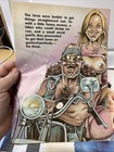 Vtg Sexy Adult Cartoon Biker Comic Print Ad poster Pinup Art Magazine Lot Of 4