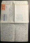 1945 Calcutta India Rafpost Armed Forces Air Letter Cover To Toronto Canada