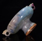 9 8  Old Antique Song Dynasty Jun Kiln Porcelain Lce Crack High Feet Brush Wash