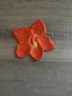 Handmade Hibiscus Flower Jewelers Holder  Made Of Clay 