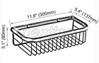 Bathroom Polished Chrome Wall Mounted Shower Shelf Caddy Basket Storage Sba513