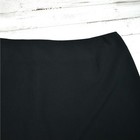 Y2k Vintage Black A-line Skirt Pleated Trim Women s Sz 14 Petite Preppy Business