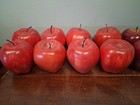 Lot 18 Pc Realistic Artificial Faux Fruit Red  Apple Decor  some Missing Stem 
