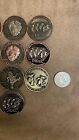 Grateful Dead Coin Lot Poker Chip Golf Ball Marker 8 Coins Group