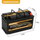 Platinum Agm Battery Bci Group Size 49 160rc 900cca H8 Automotive Car Battery