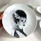 Frankenstein   Bride Of Frankenstein Plates Set Of 4 World Market 7 5 