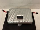 New Tumi 19 Degree Aluminum 5 Cigar Slot - Cigar Case - Silver