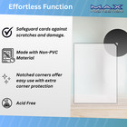 1000  10 Packs  Max Protection Premium Card Easy Glide Notched Soft Sleeves