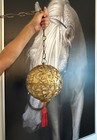 Japanese Karakusa Vintage Brass Hanging Ball Lantern Light Tassel Chain Swag Mcm