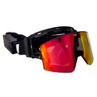 Heatvue Heatwave Heated Goggle - Black  revo Red pink Tint  - Snowmobile Ski