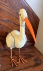 Vintage Steiff 6    Adebar Stork - Wool W  Metal Legs  Plastic Beak 1950   s Minty 