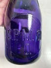 Milk Bottle  Round Pint  S p m  Co   Purple  Irradiated 
