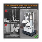 Broom Mop Holder Cleaning Supplies Organizer Janitorial Carts On Wheels House   