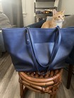 Nwt Coach F37151 City Tote Large Double Faced Leather Midnight Blue Shoulder Bag