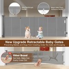 Retractable Baby Gate 150in Extra Wide Mesh   42  Extra Tall W  Free Shipping