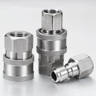 4 Sets Npt 1 4 Inch Pressure Washer Coupler Quick Connect Plug Male Female 1    