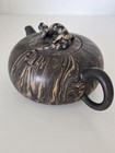 Yixing Zisha Brown Marbled Clay Single Serve Gecko Lizard Teapot Coci 2000