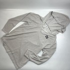 Pink By Victoria   s Secret Hoodie Fleece Pullover Gray Top Women   s Size M