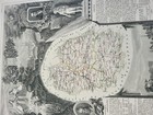 Circa 1852 Levasseur Map Of  Department De La Lozere  France  Hand Colored