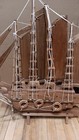 Vintage 20 Inch Hand Crafted Wooden Model Ship