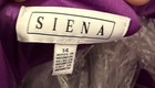 Sienna Purple Halter Wrap Midi Dress Size 14 Ruched Waist 