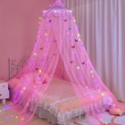 Bed Canopy For Girls Room Bed Canopy Curtains With Led Lights Mosquito Net Di   