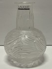 Lalique Crystal Plumes Bud Vase Frosted Art Deco - Signed Authentic