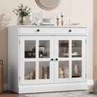 35 4  Sideboard Buffet Cabinets With Storage   Drawer kitchen Coffee Bar Cabinet