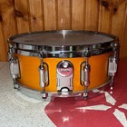 Rare Legend Drums By Kaman 14  X 5 5  Maple Snare Drum - Amber Lacquer