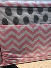 Glenna Jean Swizzle Pink 3 Piece Crib Bedding Set Quilt Sheet Crib Skirt