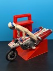 Vintage Evel Knievel Stunt Cycle   Energizer Base Ideal 70s Figure Toy  Working