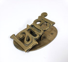 Vintage Brass Later Paper Note Desk Or Wall Clip Letter Holder