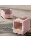 Extra Large Enclosed Cat Litter Box Xl Covered Hooded W  Scoop Anti-splash High