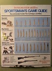 Vtg Original Winchester Western Caliber Game Guide Metal Sign 23  X 28  Colorful